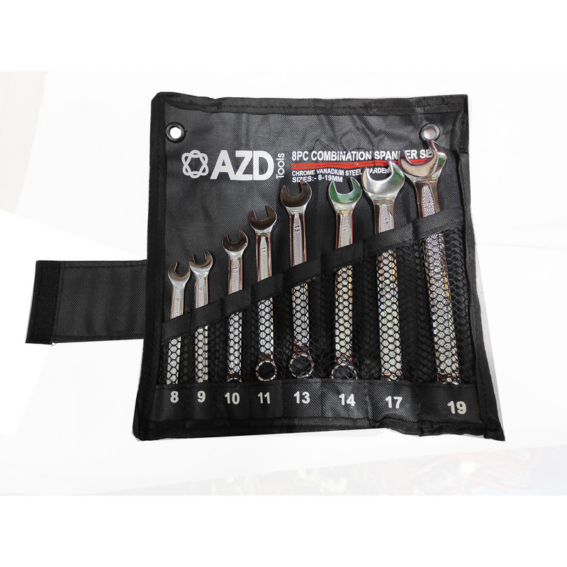 آچار یکسر تخت و یکسر رینگی ای زد دی مدل SMT-SZD-11PCS-INDIATOOLS مجموعه 8 عددی آچار یکسر تخت و یکسر رینگی ای زد دی مدل SMT-SZD-11PCS-INDIATOOLS مجموعه 8 عددی