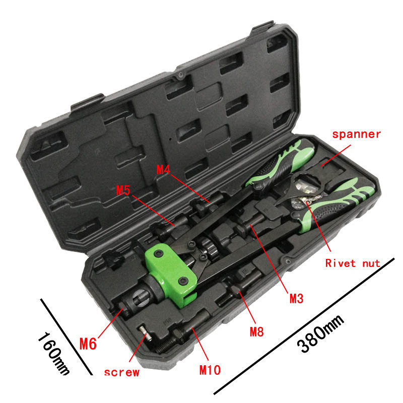 مهره پرچ کن جینما مدل xr-54552 مجموعه 8 عددی
