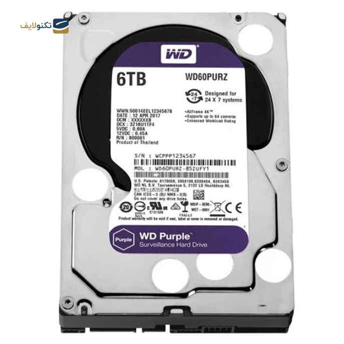 gallery- هارددیسک اینترنال وسترن دیجیتال مدل Purple WD60PURZ ظرفیت 6 ترابایت-gallery-3-TLP-6039_b5b7923d-3030-44ee-a006-80f95fab013d.png