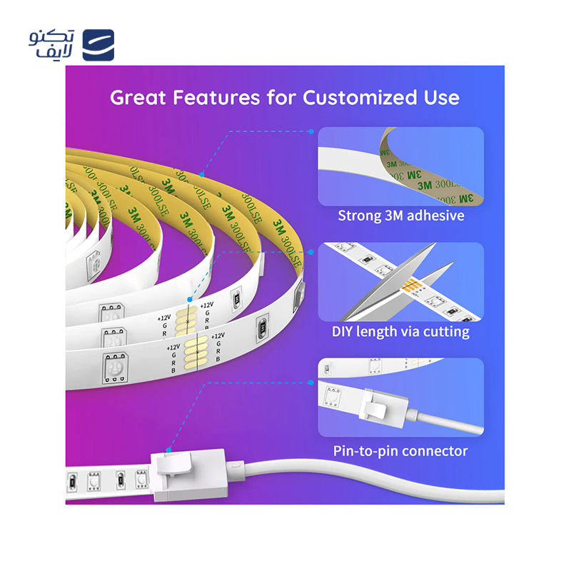 gallery-ریسه هوشمند گووی مدل RGBIC Basic Wi-Fi Bluetooth LED Strip Lights H618A طول 5 متر همراه با کابل چویتک copy.png