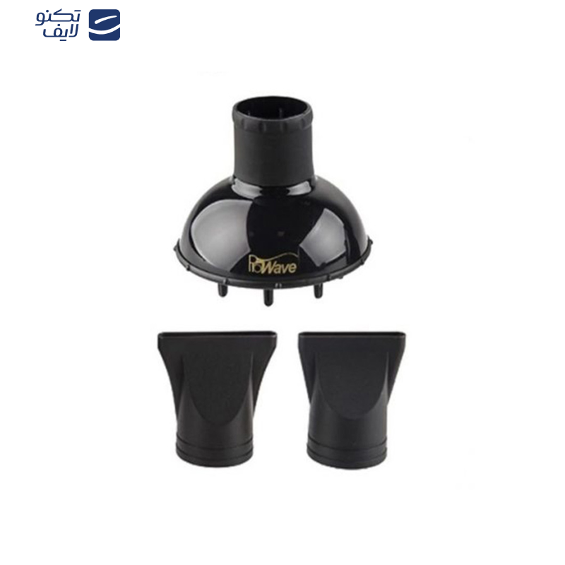 سشوار حرفه‌ای پروویو مدل PW-3111، موتور AC با توان مصرفی 2300 وات، دارای قابلیت باد سرد، فناوری تولید یون، صفحه نمایش، با حالت حجم‌دهنده و صاف‌کننده، وزن 700 گرم، تنظیم حرارت 3 حالته و کنترل سرعت 2 حالته، به همراه سری متمرکزکننده پهن و باریک