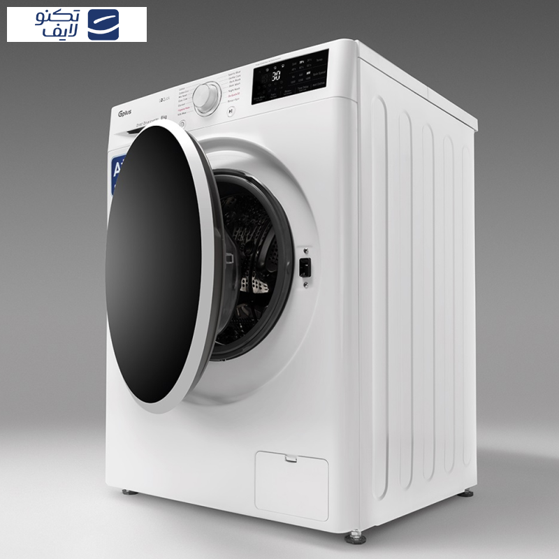 ماشین لباسشویی اتوماتیک جی پلاس مدل GWM-P87W ظرفیت 8 کیلوگرم