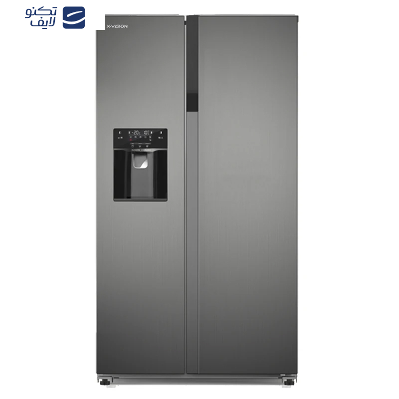 یخچال فریزر ساید بای ساید 27 فوت ایکس ویژن مدل HS550-WI/SI