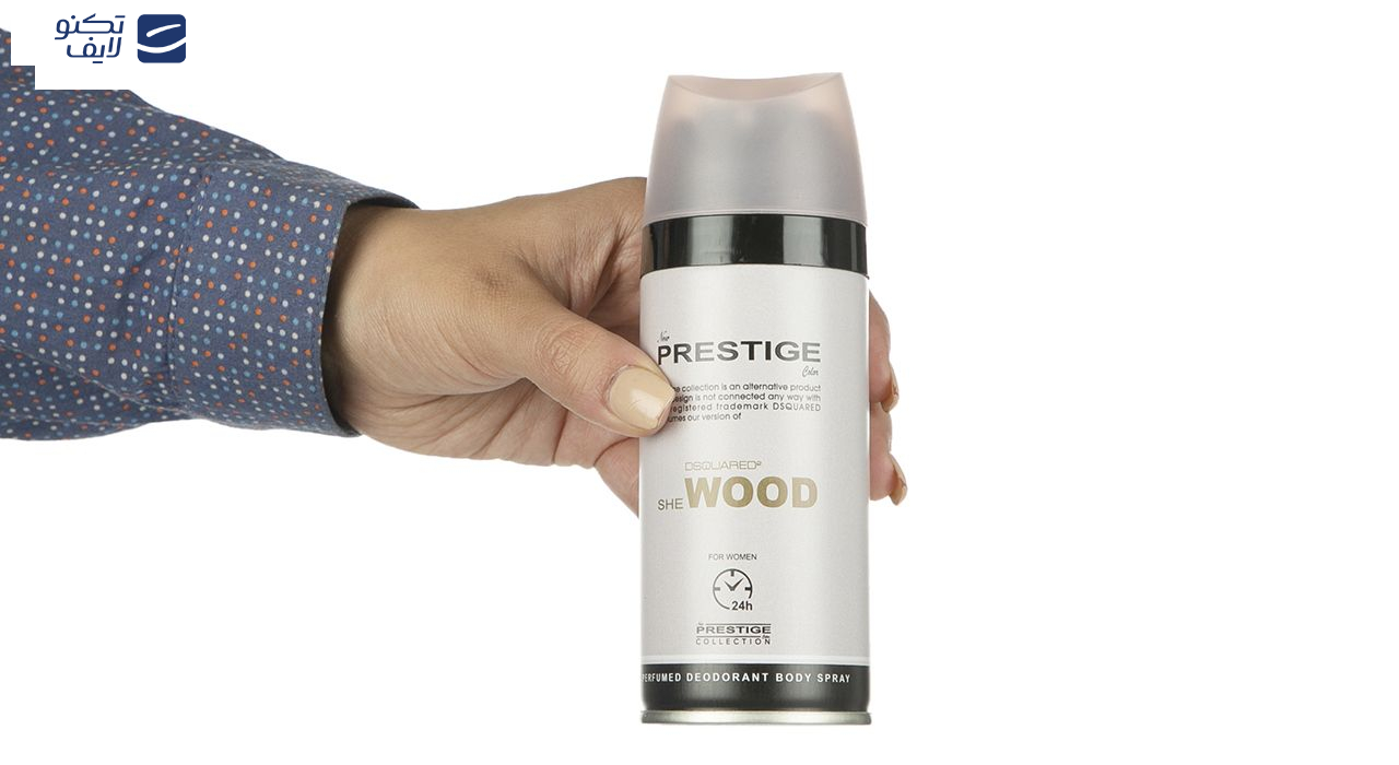 اسپری خوشبو کننده بدن زنانه پرستیژ مدل Dsquared2 She Wood حجم 150 میلی لیتر اسپری خوشبو کننده بدن زنانه پرستیژ مدل Dsquared2 She Wood حجم 150 میلی لیتر