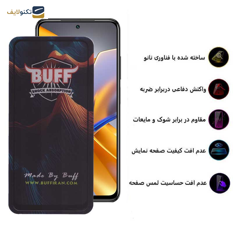 محافظ صفحه نمایش 5D بوف مدل Mountain-G مناسب برای گوشی موبایل شیائومی Poco M5s 4G/M4 Pro 4G /Note 11 4G/Global /Note 10 4G
