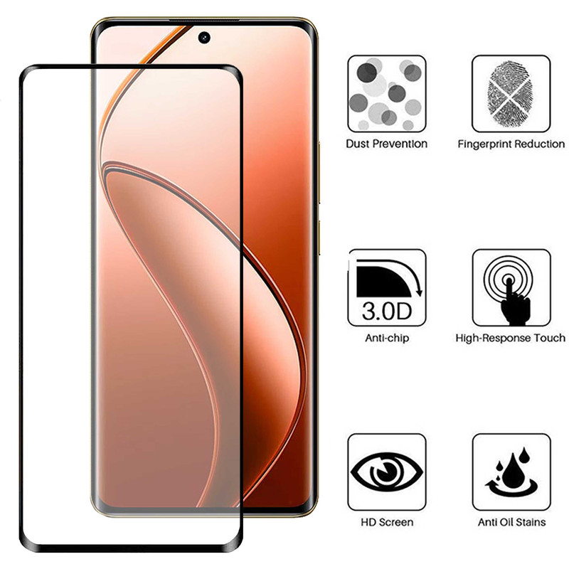 محافظ صفحه نمایش بوف مدل FullGlue-Max-G مناسب برای گوشی موبایل ریلمی Realme 12 Pro Plus / 12 Pro / 12 Plus