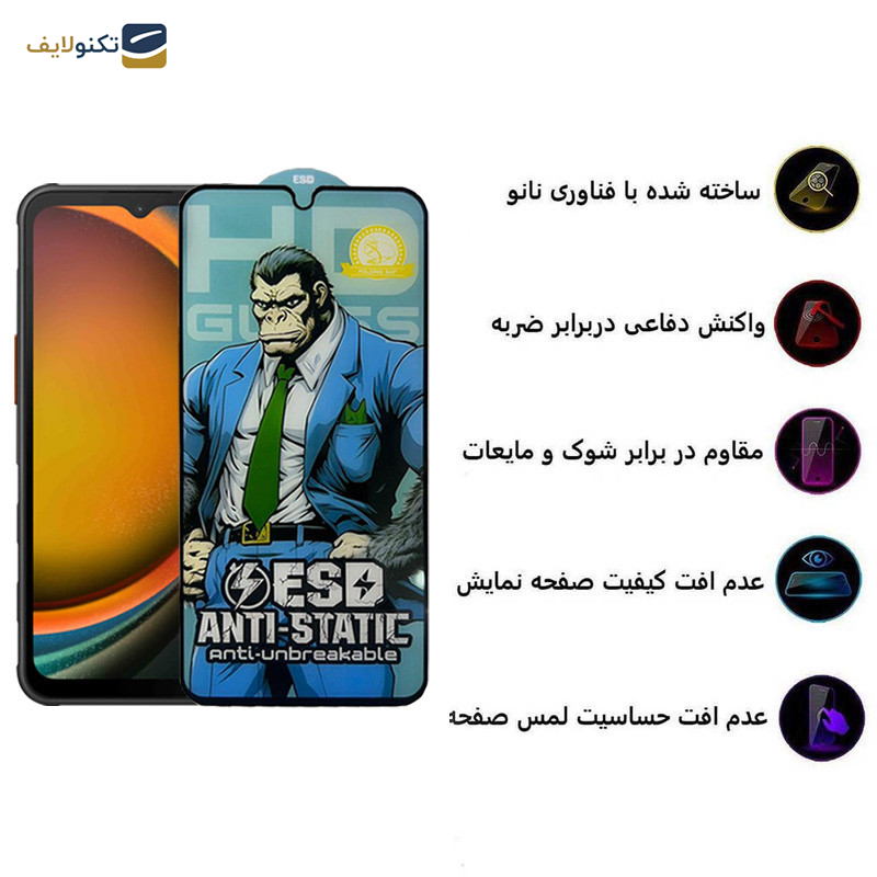 محافظ صفحه نمایش اپیکوی مدل  Gorilla ESD مناسب برای گوشی موبایل سامسونگ Galaxy A14 4G/5G /Xcover7