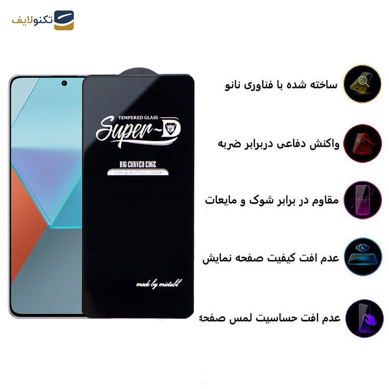 محافظ صفحه نمایش اپیکوی مدل Super 5D مناسب برای گوشی موبایل شیائومی Redmi Note 13 Pro 4G/5G /Note 13 4G/5G /Note 13R Pro