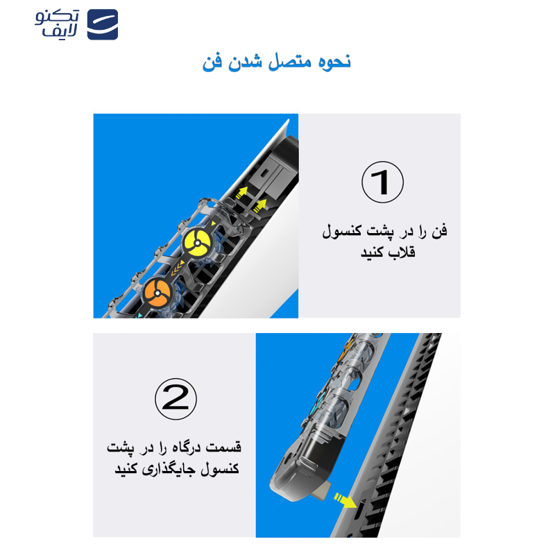 فن خنک کننده پلی استیشن 5 مدل RGB