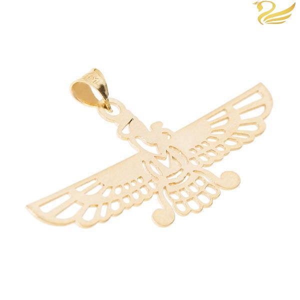 پلاک طلا 18عیار طرح فروهر خالی