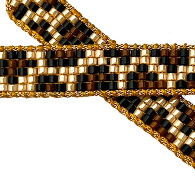 دستنبد طلا زنانه با پلاک طلا میوکی دیانا گالری کد10002