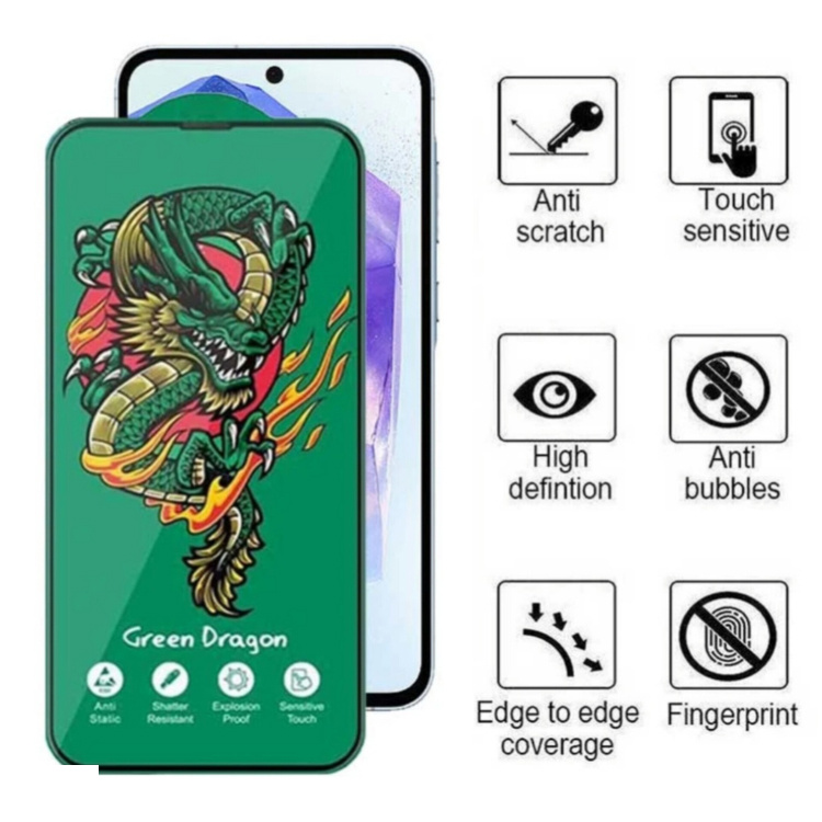 محافظ صفحه نمایش گوشی موبایل اولترا مدل Green Dragon مناسب شیائومی Redmi Note 14 4G