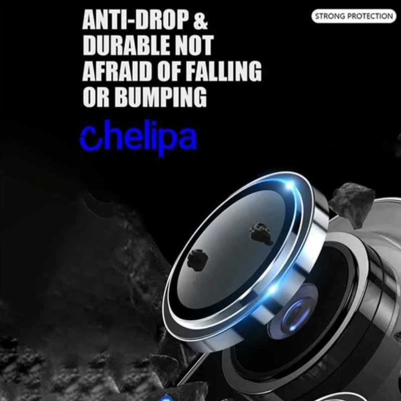 محافظ لنز دوربین شیشه ای اوجی مدل chelipa shine مناسب برای گوشی موبایل اپل iPhone 15 Pro Max