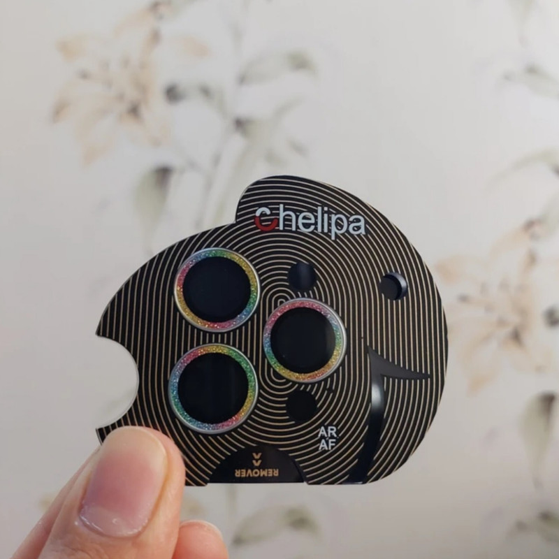 محافظ لنز دوربین شیشه ای اوجی مدل chelipa shine مناسب برای گوشی موبایل  اپل iPhone 14 Pro Max