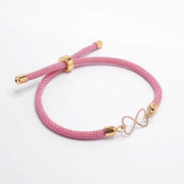 دستبند طلا 18 عیار زنانه شمیم گلد گالری مدل قلب بی نهایت