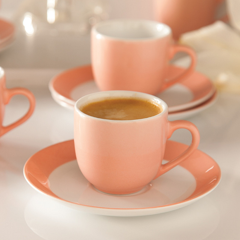 ست قهوه خوری 12 پارچه چینی زرین ایران مدل ایتالیا 6  درجه عالی