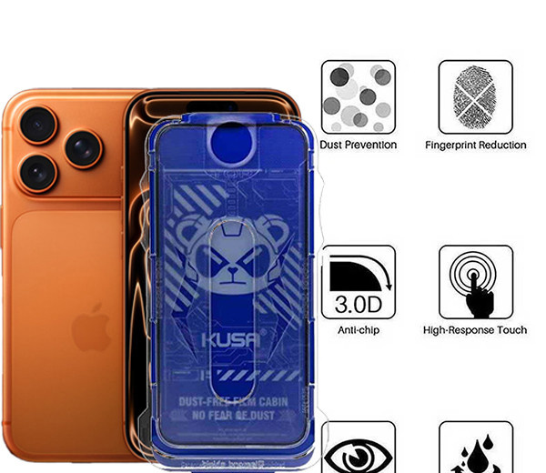 محافظ صفحه نمایش اپیکوی مدل Kusa Easy install Kit مناسب برای گوشی موبایل اپل iPhone 17 Pro/ 17 / 16 Pro به همراه کیت نصب محافظ صفحه نمایش اپیکوی مدل Kusa Easy install Kit مناسب برای گوشی موبایل اپل iPhone 17 Pro/ 17 / 16 Pro به همراه کیت نصب