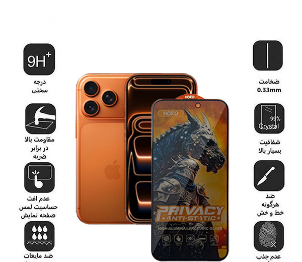 محافظ صفحه نمایش حریم شخصی اپیکوی مدل Knight Privacy مناسب برای گوشی موبایل اپل iPhone 17 Pro / 17 / 16 Pro محافظ صفحه نمایش حریم شخصی اپیکوی مدل Knight Privacy مناسب برای گوشی موبایل اپل iPhone 17 Pro / 17 / 16 Pro