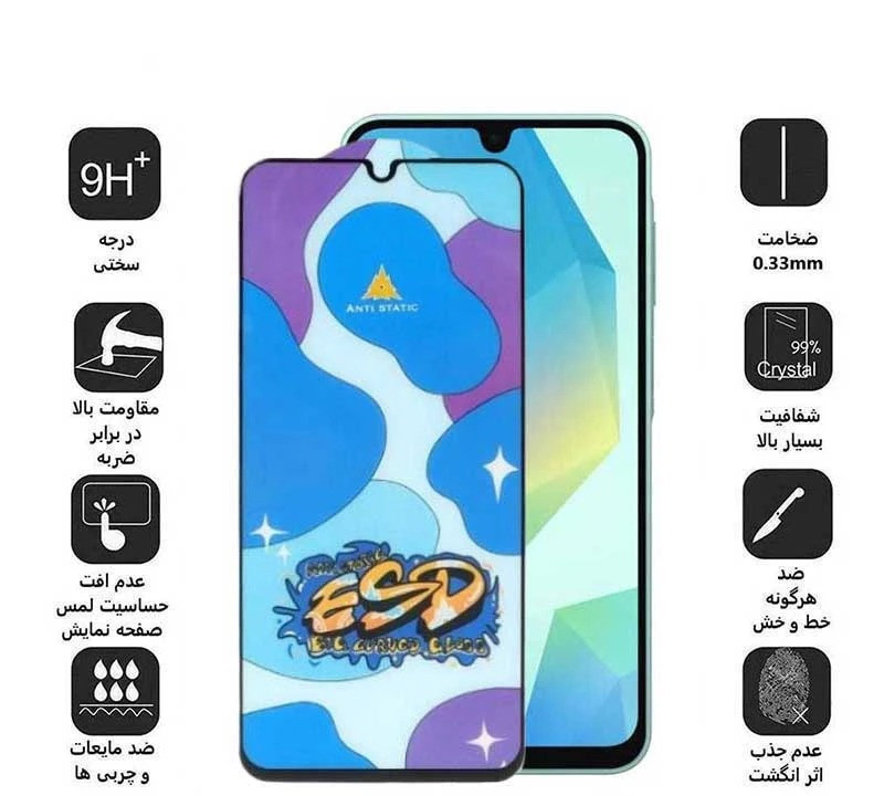 محافظ صفحه نمایش اپیکوی مدل Star ESD مناسب برای گوشی موبایل سامسونگ Galaxy A17/ A26 / A16