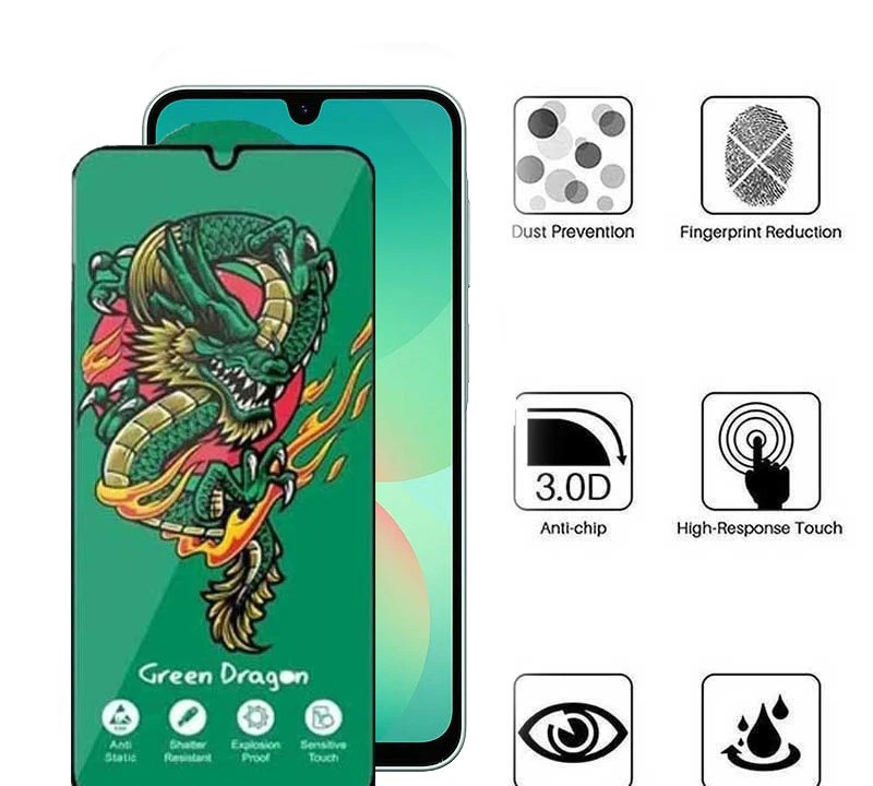 محافظ صفحه نمایش اپیکوی مدل Green Dragon ExplosionProof مناسب برای گوشی موبایل سامسونگ Galaxy A17/ A26 / A16