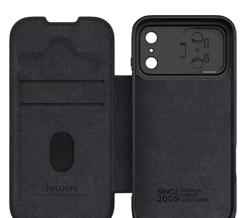 کیف کلاسوری نیلکین مدل Qin Pro Leather مناسب برای گوشی موبایل اپل iPhone 17 Pro Max