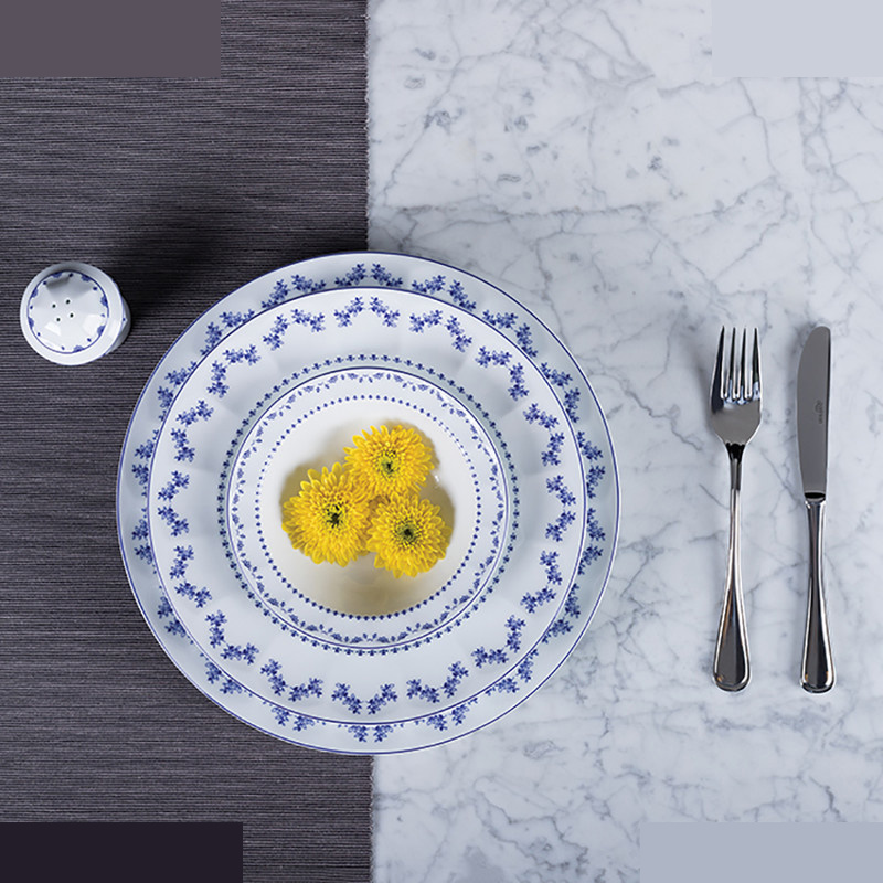 سرویس غذاخوری 103 پارچه 12 نفر چینی زرین ایران مدل فرانسیس سری نئوکلاسیک درجه عالی