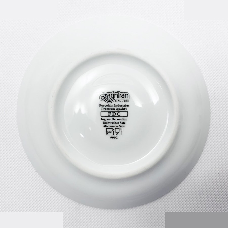 ست فنجان و نعلبکی 12 پارچه چینی زرین ایران مدل آفتاب درجه عالی