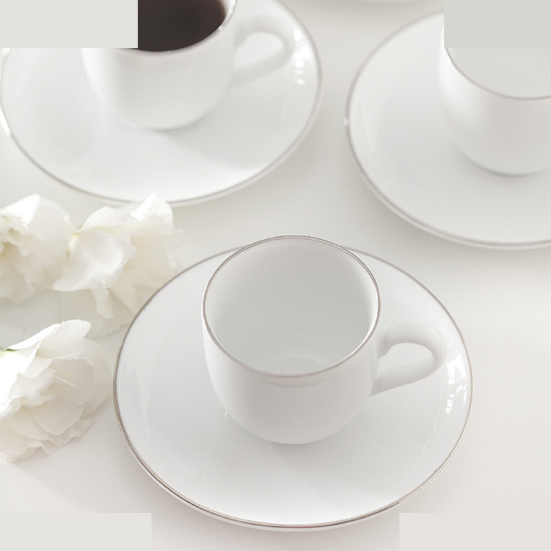 ست فنجان و نعلبکی 12 پارچه قهوه خوری چینی زرین ایران مدل ایتالیا 6 سمن درجه عالی