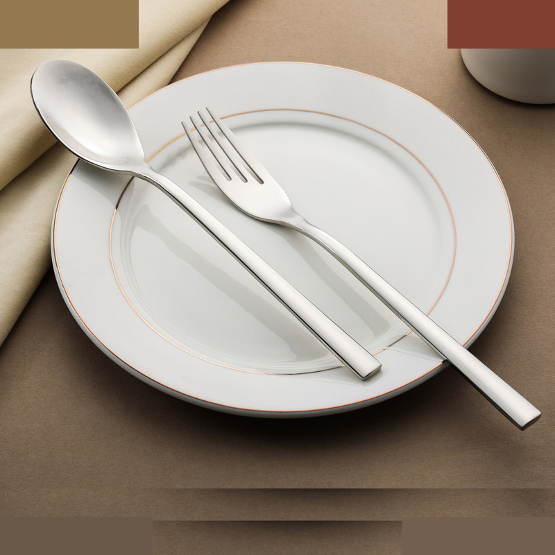 قاشق و چنگال 2 پارچه جی فی نی مدل شیکاکو