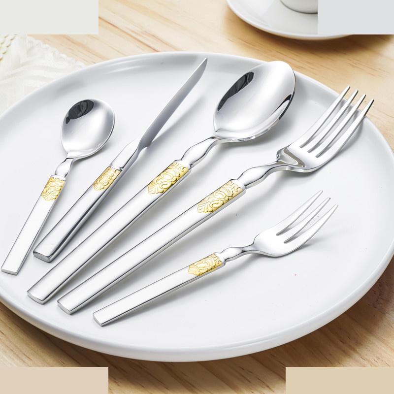 سرویس قاشق و چنگال 60 پارچه 8 نفره جی فی نی مدل G-55 لاکچری