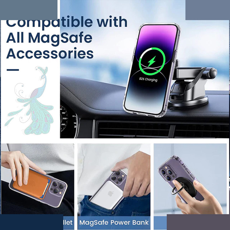 کاور گوشی موبایل اپل iPhone 14 Pro پیکوک مدل Clear Magsafe