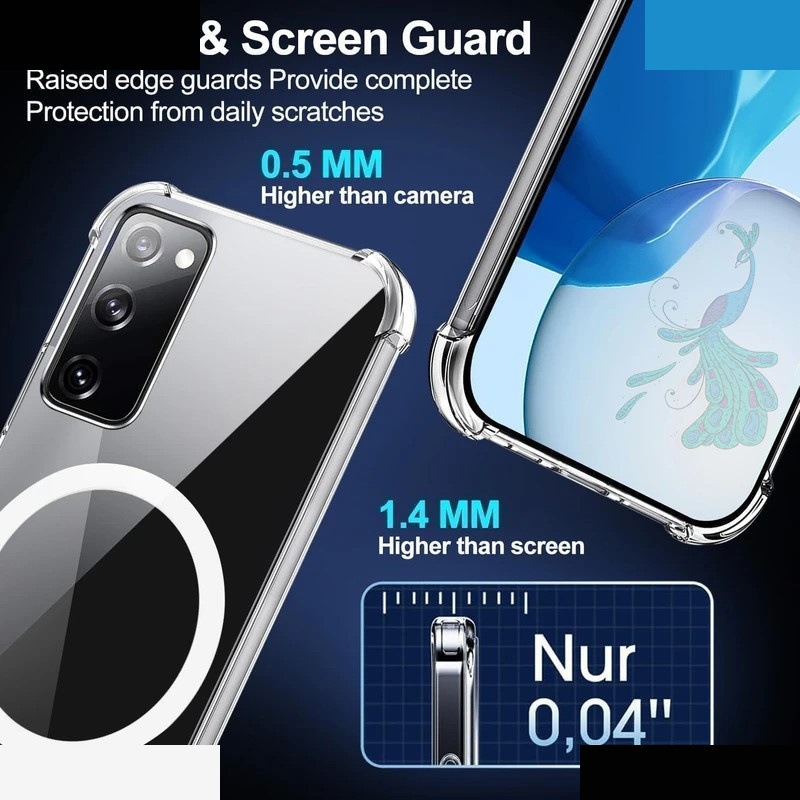 کاور گوشی موبایل سامسونگ Galaxy S20 Fe پیکوک مدل Clear Magsafe کاور گوشی موبایل سامسونگ Galaxy S20 Fe پیکوک مدل Clear Magsafe