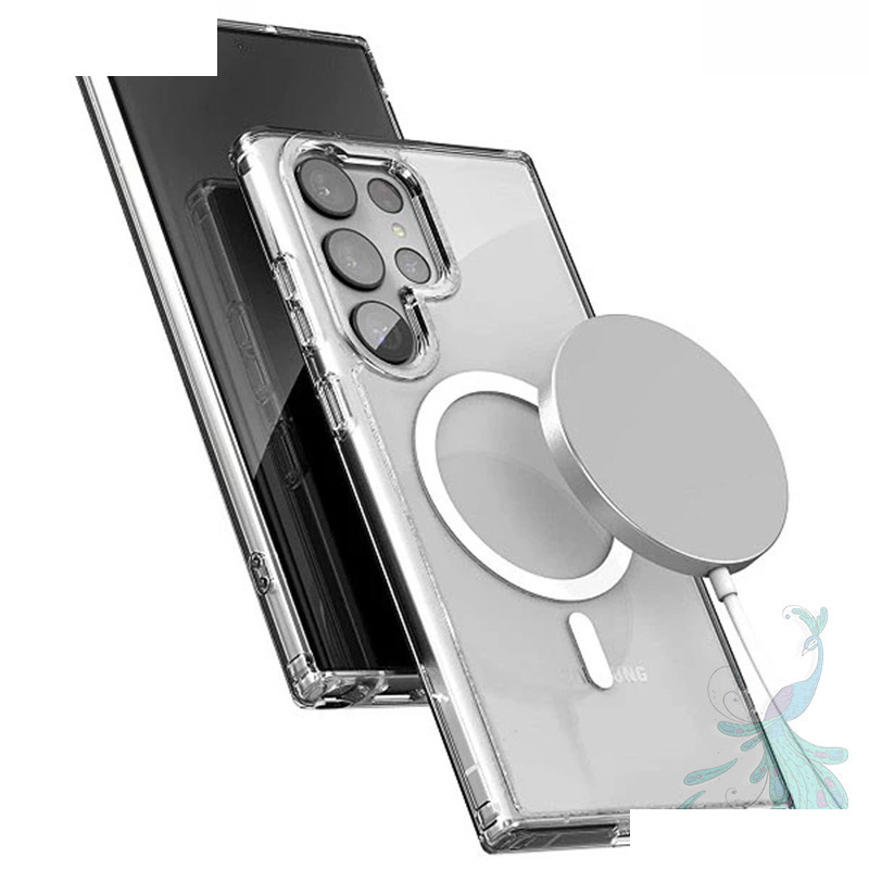 کاور گوشی موبایل سامسونگ Galaxy S24 Ultra پیکوک مدل Clear Magsafe