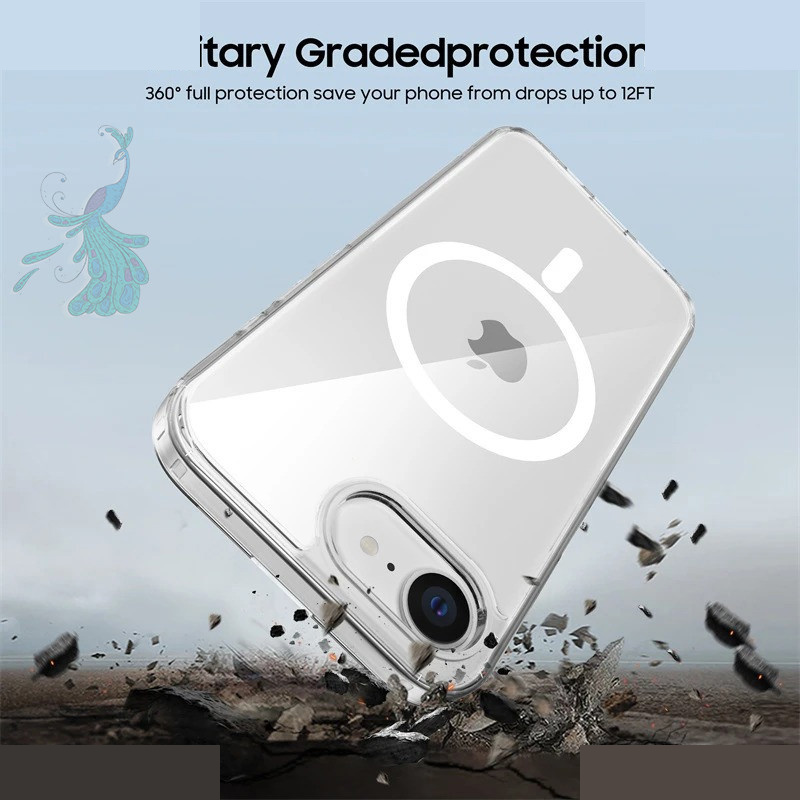 کاور گوشی موبایل اپل iPhone 16e پیکوک مدل Clear Magsafe