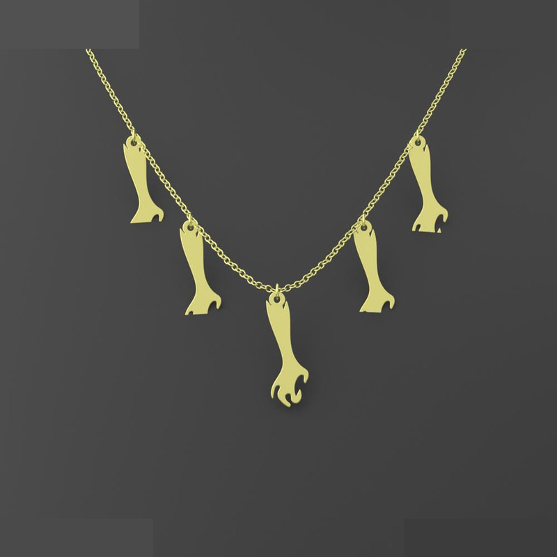 گردنبند طلا 18 عیار زنانه مدوپد مدل هالووین کد RNA18014