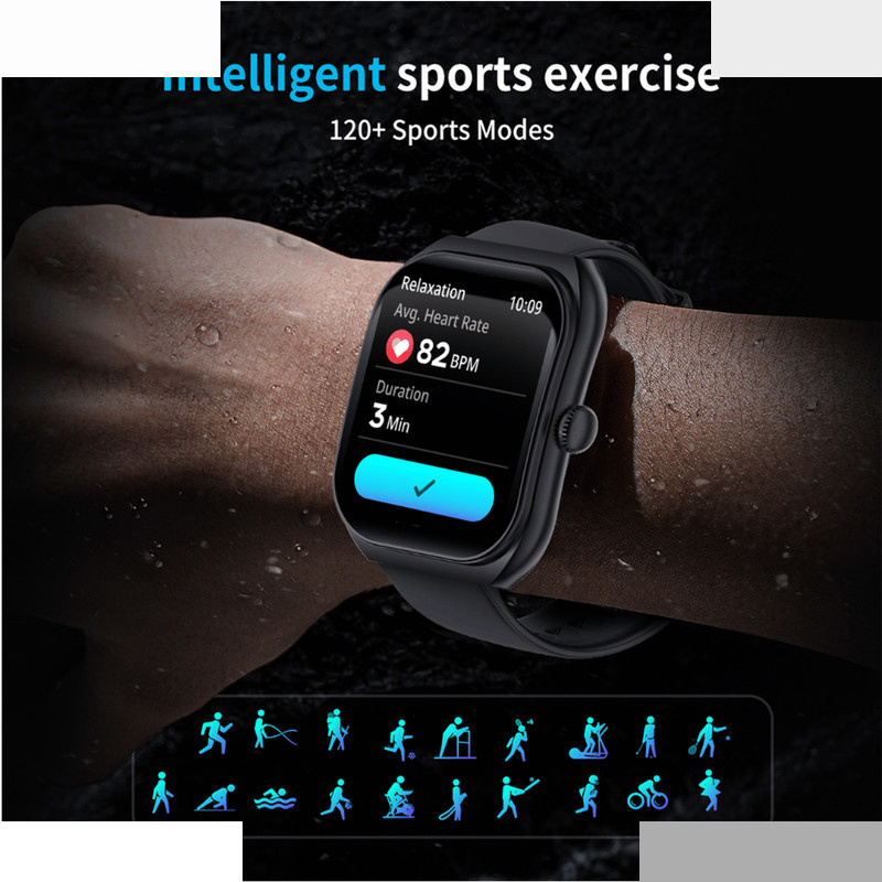 ساعت هوشمند جی تب مدل GTS 3 با بند سیلیکونی