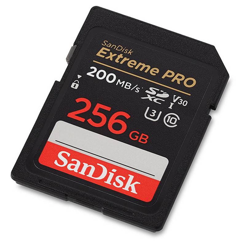کارت حافظه SDXC سن دیسک مدل Extreme Pro V30 کلاس 10 استاندارد UHS-I U3 سرعت 200MB/s ظرفیت 256 گیگابایت