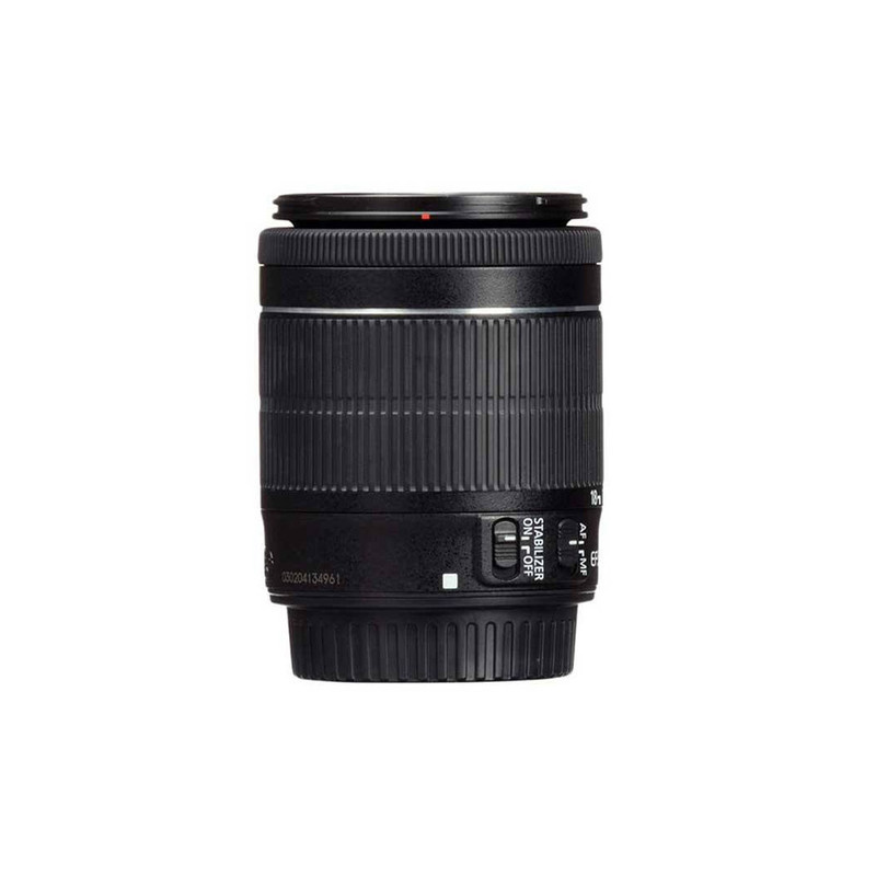 لنز دوربین کانن مدل  لنز کانن EF-S 18-55mm f/3.5-5.6 III به همراه فیلتر یو وی 58 کانن و درب 58 کانن
