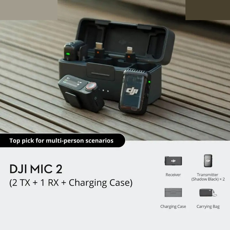 ست میکروفن بی سیم دی جی آی مدل 2