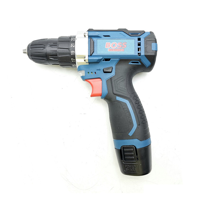 دریل پیچ گوشتی شارژی صنعتی باس مدل 1801 کد 1 مجموعه 24 عددی