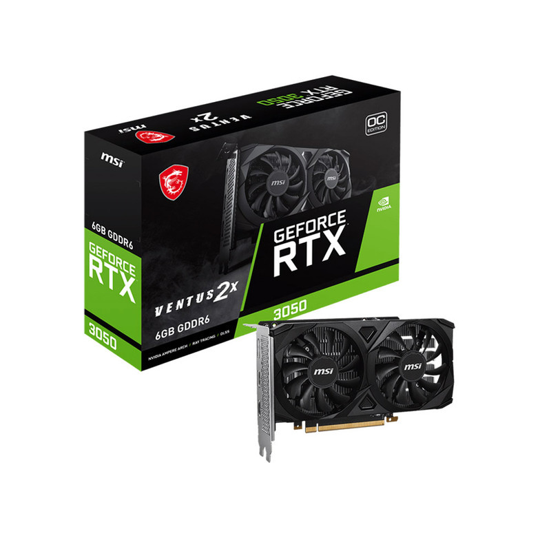 کارت گرافیک ام اس آی مدل GeForce RTX™ 3050 VENTUS 2X 6G OC