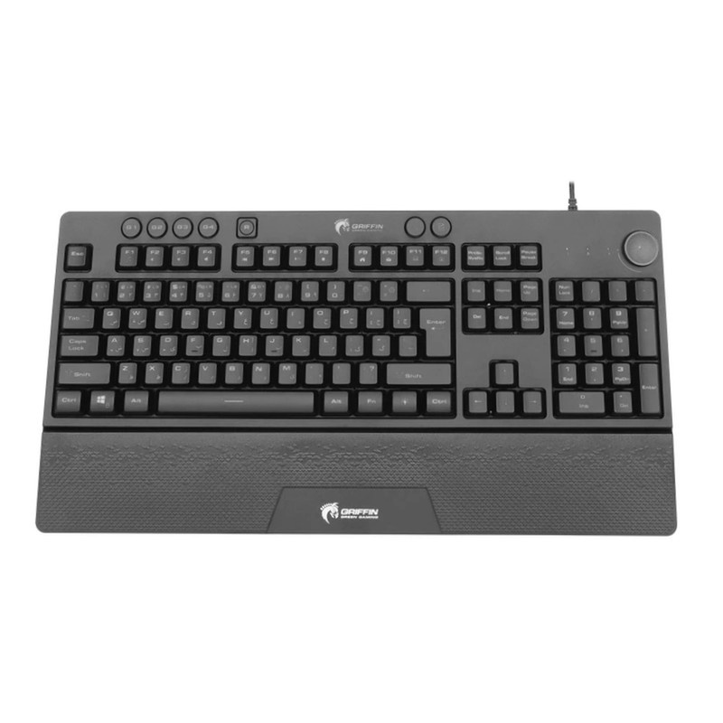 کیبورد مخصوص بازی گرین مدل GK703-RGBسوییچ ممبران ، Full Size، نورپردازی RGB