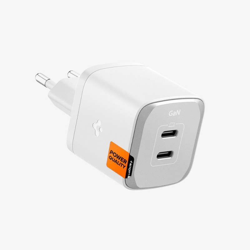 شارژر دیواری 45 وات دو پورت اسپیگن مدل PE2203EU شارژر دیواری 45 وات دو پورت اسپیگن مدل PE2203EU