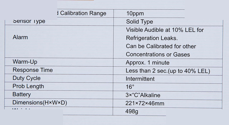 نشت یاب گاز کولر سی ای ام مدل GD-3303
