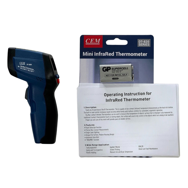 ترمومتر لیزری سی ای ام مدل DT-820V