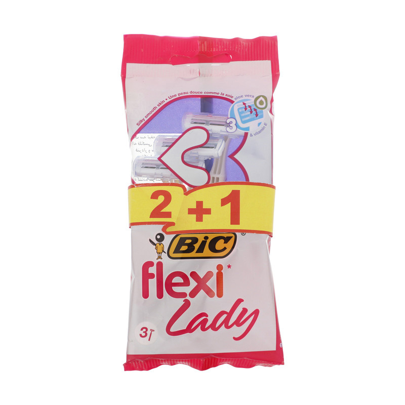 خود تراش بیک مدل Flexi بسته 3 عددی