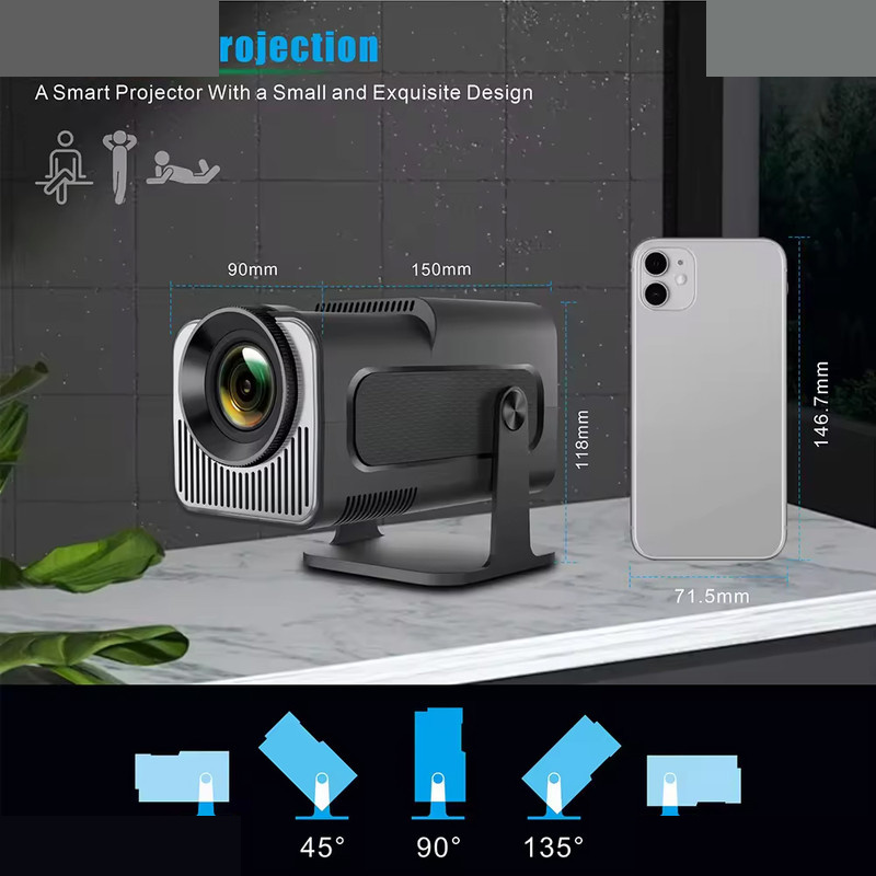 ویدئو پروژکتور اچ دی بنیوس مدل BE-VP08 به همراه ایرموس بنیوس