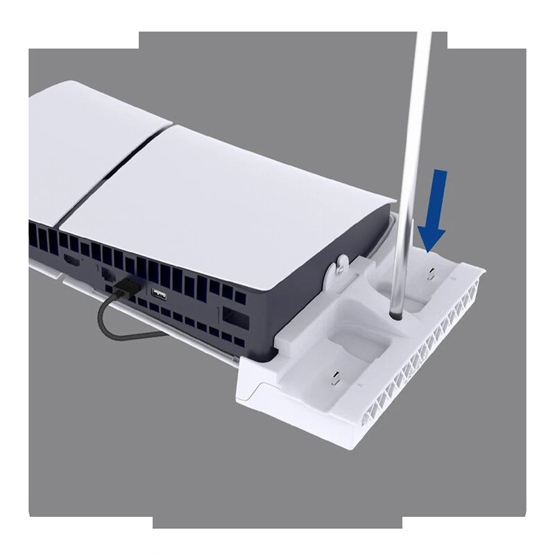 فن خنک کننده و شارژر دسته و پایه نگهدارنده پلی استیشن 5 پی جی تک مدل GP-533