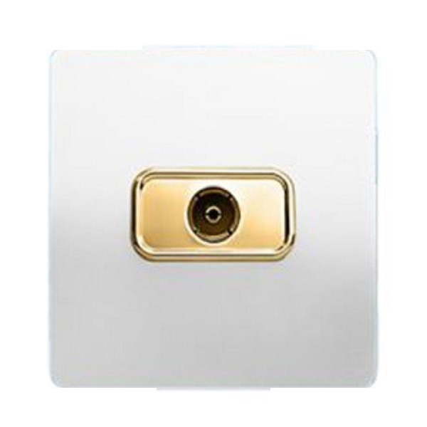 پریز آنتن صنایع آسیا الکتریک مدل کریستال بسته 5 عددی