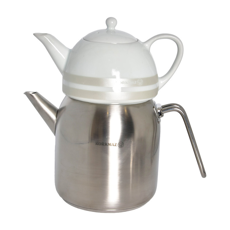 ست کتری و قوری کرکماز کد 091 گنجایش کتری 3 لیتر گنجایش قوری 1 لیتر